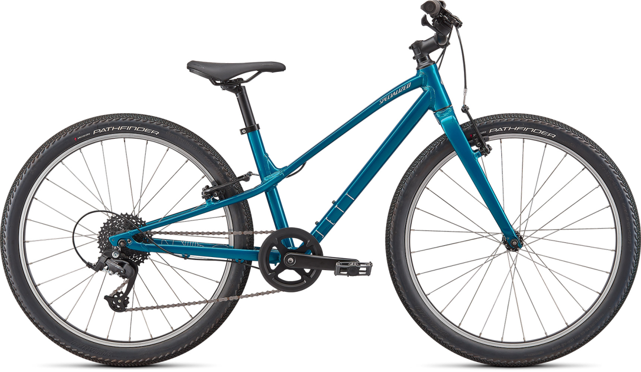 Подростковые,  для мальчиков, старше 8-ми лет Specialized Jett 24 gloss teal tint / flake silver 2022 Артикул 92722-8224