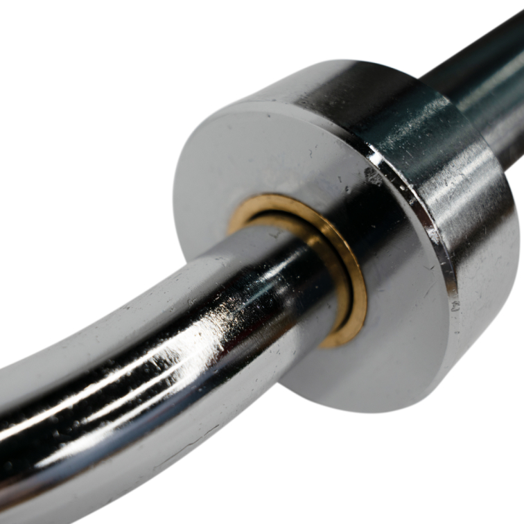 Грифы для штанг и гантелей Гриф олимпийский BRONZE GYM изогнутый 20 кг MBH: 363 кг с замками Артикул 