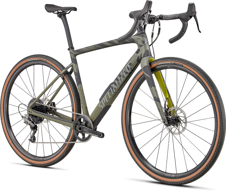Гравийные велосипеды, комфорт плюс Specialized Diverge Comp Carbon 2022 Satin Olive/Oak/Chrome/Wild Артикул 95422-5154, 95422-5161, 95422-5158, 95422-5156, 95422-5152, 95422-5149