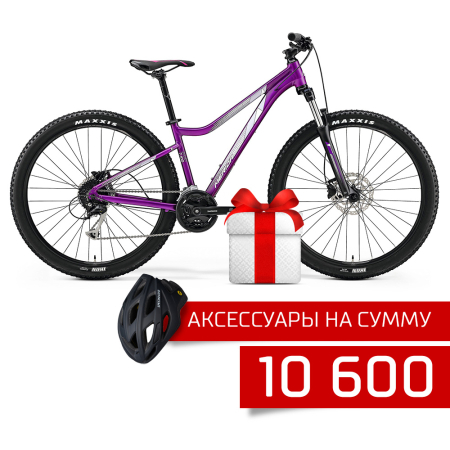 Merida 2019 по акции, горные велосипеды для женщин Merida Juliet 7.100 Silk Violett Grey/White 2019 Артикул 