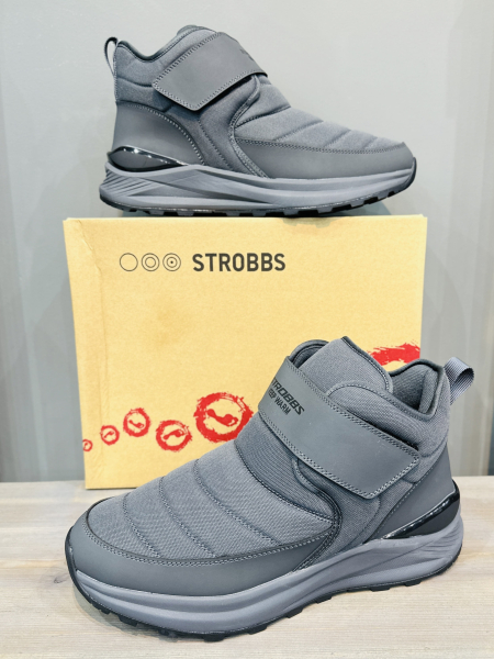 Полусапоги зимние Strobbs C9376-1 серый