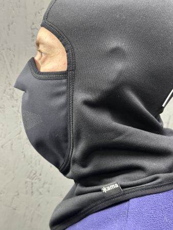 Шапки, кеппи, бейсболки Балаклава Kama DW29-110 SoftShell Black Артикул 8591006103120, 8591006103137