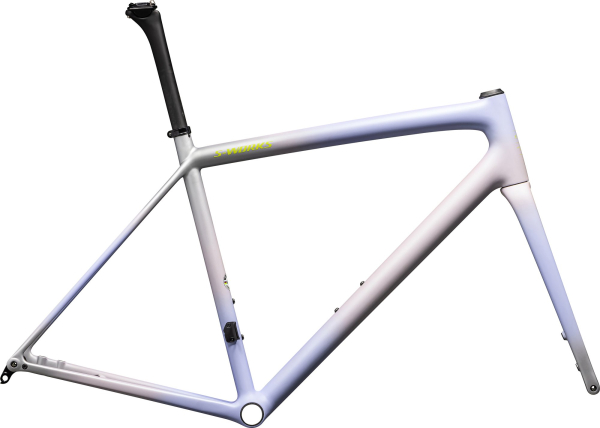 рама specialized s-works aethos 2024 satin clay - powder indigo - silver dust - radial fade + lapis
