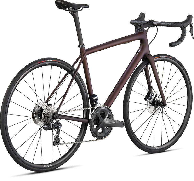 Шоссейные велосипеды Specialized Aethos Expert 2021 Satin Red Tint/Dream Silver Артикул 97221-3149, 97221-3156, 97221-3158, 97221-3152, 97221-3161