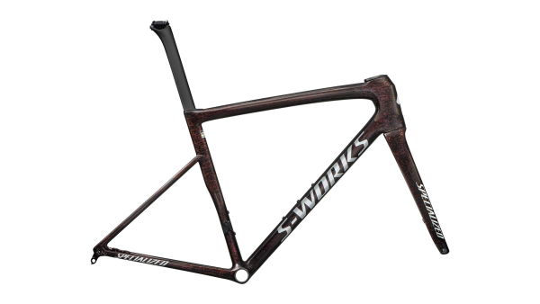 рама specialized s-works tarmac sl8 frameset 2025 gloss carbon / red to gold blurred speckle / metal