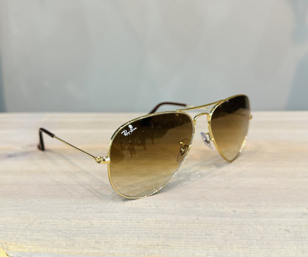 Очки Очки городские Ray-Ban Aviator оправа Polished Gold Metal линза Light Brown Gradient Артикул 