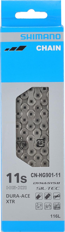 Цепи Цепь Shimano XTR HG901, 11 скоростей Артикул ICNHG90111116Q, ICNHG90111116