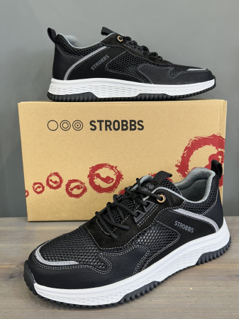 Кроссовки Кроссовки Strobbs C3662-3 черный Артикул C3662-3-41, C3662-3-45, C3662-3-43, C3662-3-44, C3662-3-42