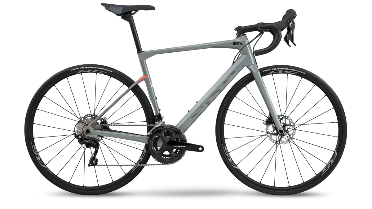 Шоссейные велосипеды BMC Roadmachine 02 THREE Grey/black/grey 105 2020 Артикул 