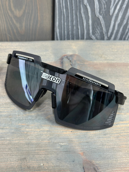 Очки спортивные Scicon AeroWatt Foza оправа Black Gloss линза SCNPP Multimirror Silver