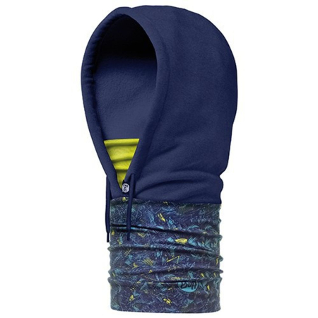 Бандана Шарф-капюшон BUFF Hoodie Polar Dessantech Lime Navy Polartec Артикул 