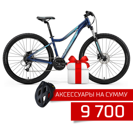 Merida 2019 по акции, горные велосипеды для женщин Merida Juliet 7.40-D DarkBlue Teal 2019 Артикул 