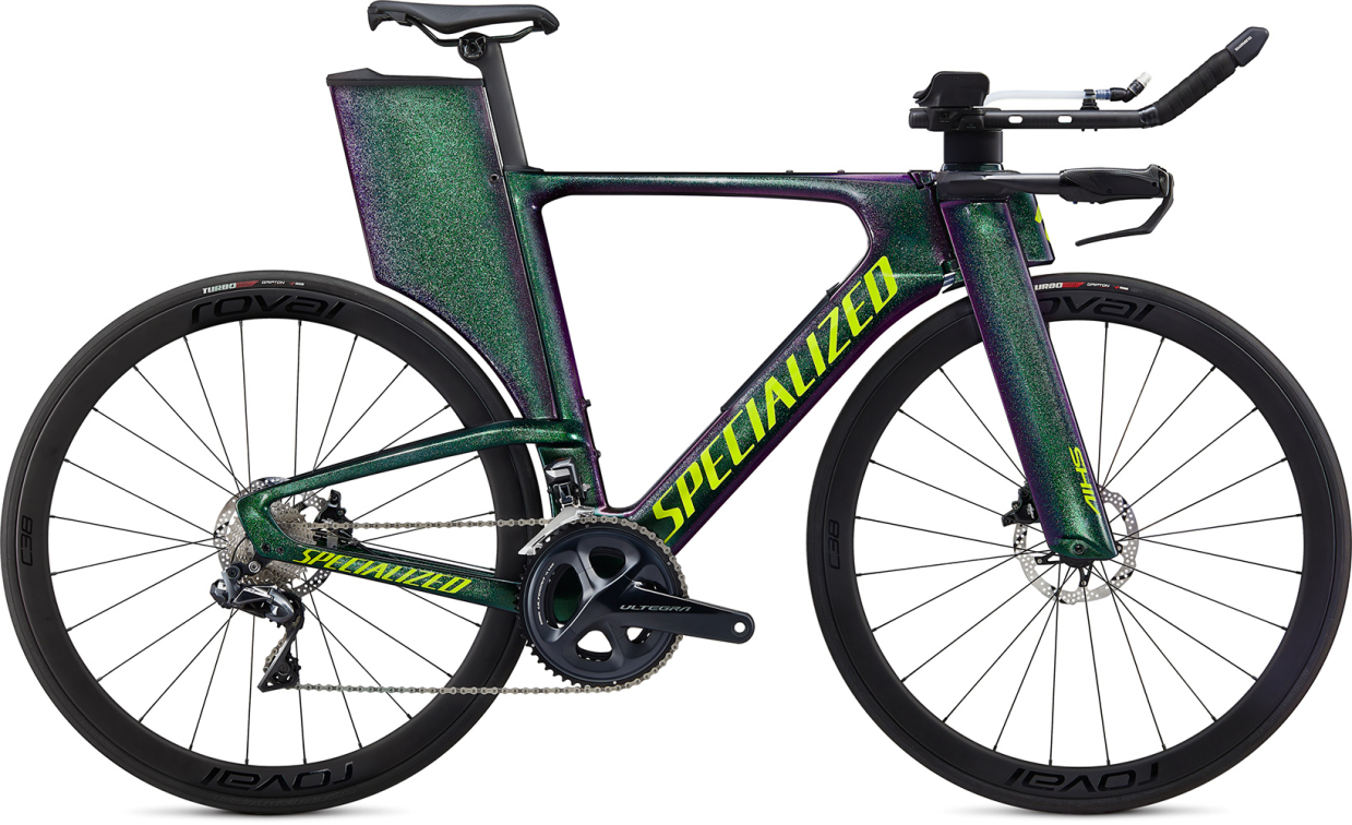 Триатлон, шоссейные велосипеды Specialized Shiv Expert Disc UDI2 2020 хамелеон-зеленый Артикул 97420-3001, 97420-3003, 97420-3004, 97420-3002