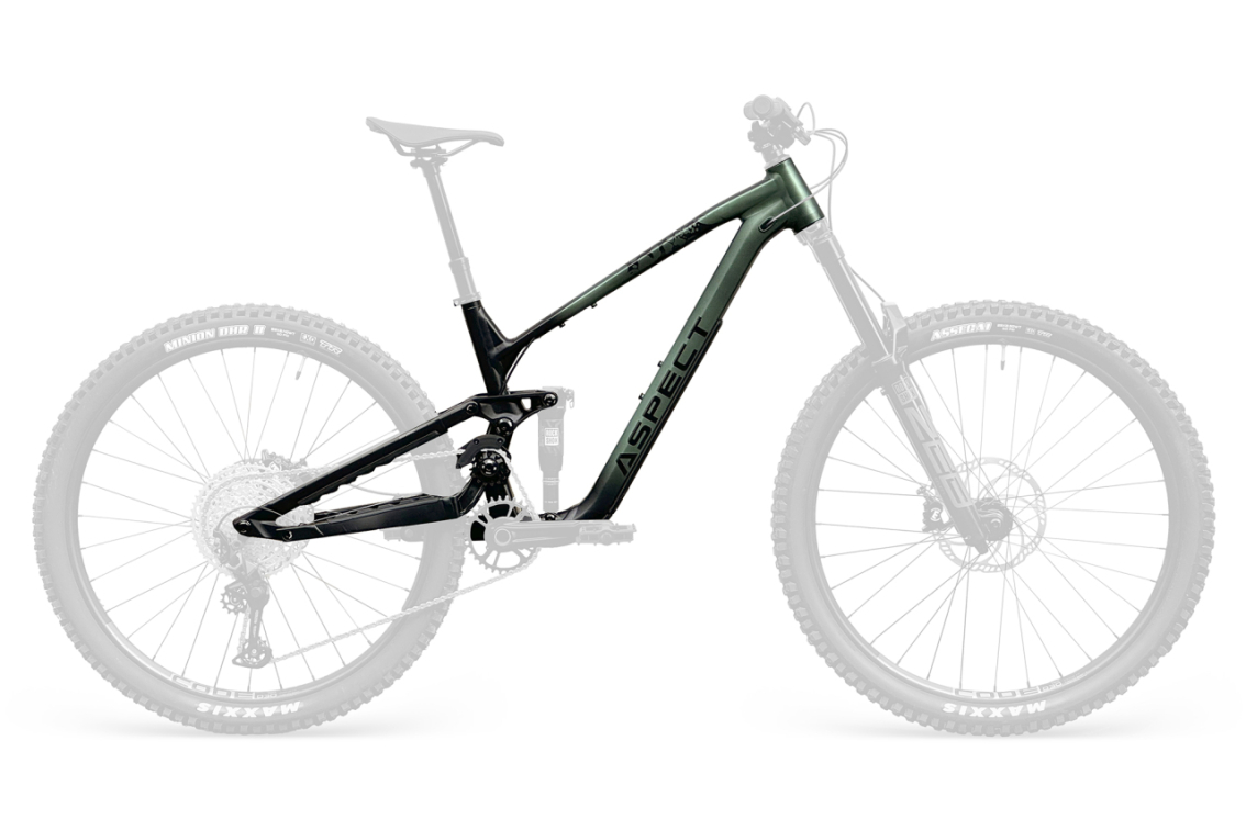 Рамы горных велосипедов рама Aspect Dominant 2026 Черный-зеленый Артикул 4660447851335, 4660447851328