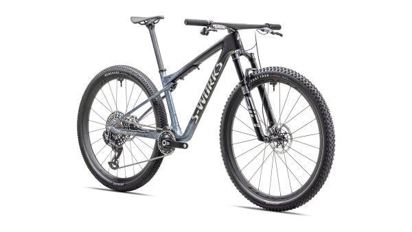 Specialized S-Works Epic World Cup 2025 Gloss Glacial Metallic Granite / Brushed Chrome