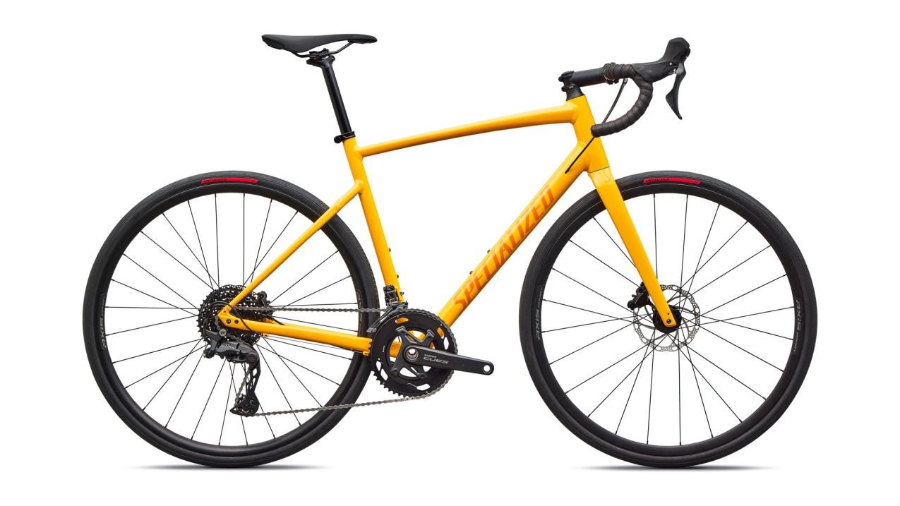 Шоссейные велосипеды Specialized Allez 2026 California Sunshine / Orange Zest Артикул 90026-6244, 90026-6258, 90026-6254, 90026-6252, 90026-6256, 90026-6261, 90026-6249