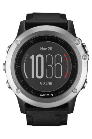 Спортивные часы Garmin Fenix 3 HR серебряный с черным ремешком Артикул 010-01338-77