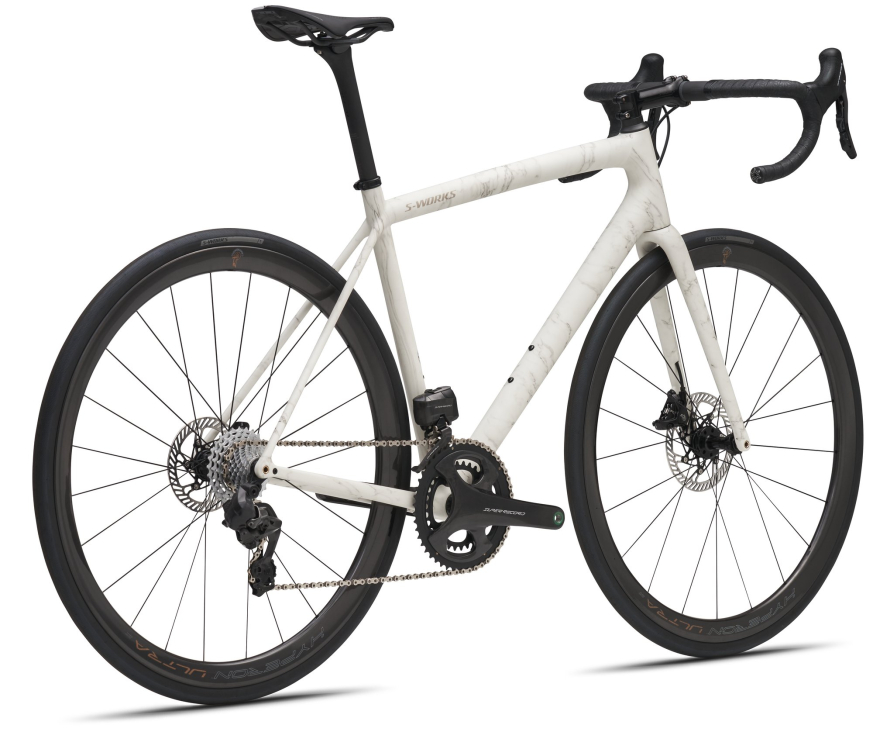 Шоссейные велосипеды Specialized S-Works Aethos Campagnolo LTD 2023 Satin Birch / Black Pearl Артикул 97222-0561, 97222-0549, 97222-0552, 97222-0556, 97222-0554, 97222-0558