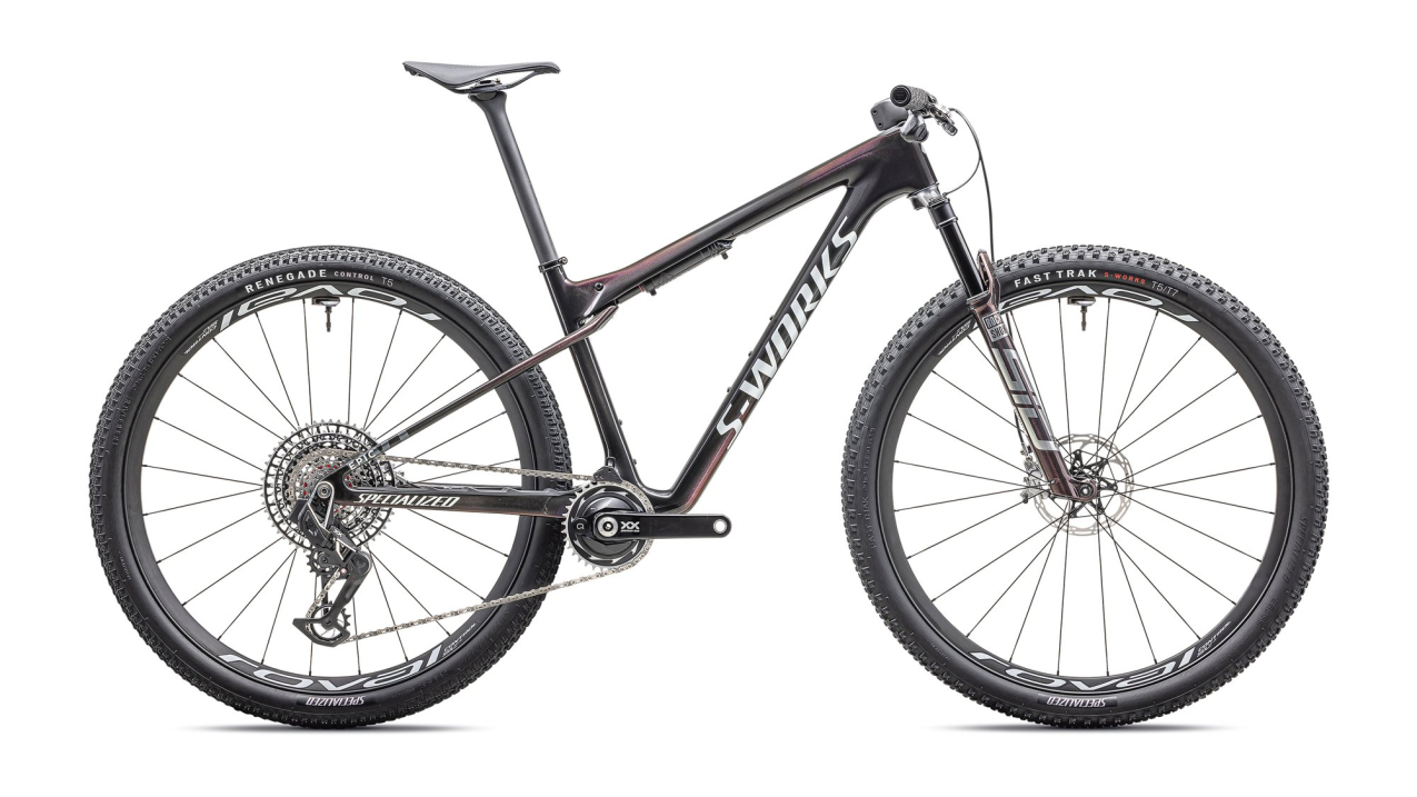 S-WORKS горные велосипеды Specialized Epic World Cup 2025 Gloss Carbon / Red Pearl / Chameleon Fade Артикул 93125-0202, 93125-0204, 93125-0205, 93125-0203