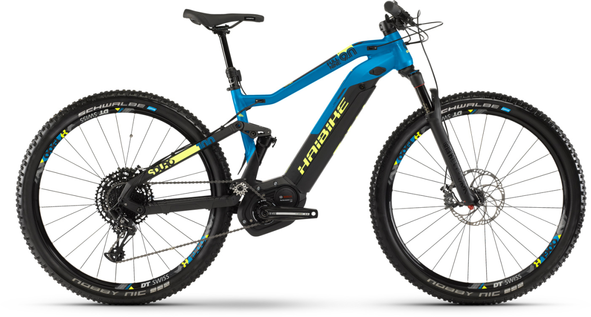 Электровелосипеды с двигателем Bosch, Yamaha, Shimano HAIBIKE SDURO FullNine 9.0 i500Wh 12 s. NX 2019 / синий-черный Артикул 4540234944