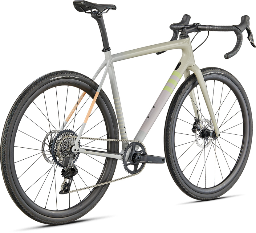 Циклокроссовые, внедорожные велосипеды Specialized Crux Expert 2022 Gloss White Speckled / Dove Grey / Papaya / Clay / Lime Артикул 91422-3049, 91422-3061, 91422-3054, 91422-3056, 91422-3058, 91422-3052
