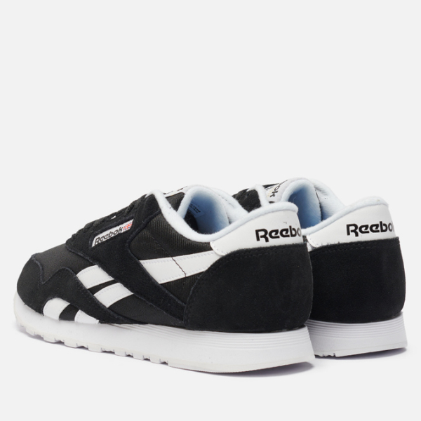 Кроссовки Кроссовки женские Reebok Classic Nylon black/black/white Артикул FV45066.5, FV45068, FV45066, FV45065.5, FV450611, FV450610, FV45068.5, FV450610.5, FV45069, FV45065, FV45067.5, FV45069.5, FV45067