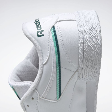 Кроссовки Кеды Reebok Club C 85 Vegan ftwr white/hint mint/midnight pine Артикул GX75627, GX756213, GX75627.5, GX756215, GX75629, GX756211, GX756210, GX75628, GX75628.5, GX75625.5, GX75626, GX756212, GX75626.5, GX756210.5