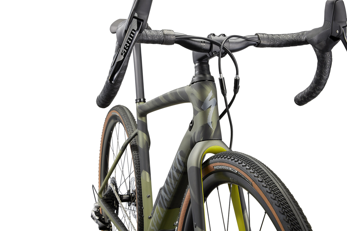 Гравийные велосипеды, комфорт плюс Specialized Diverge Comp Carbon 2022 Satin Olive/Oak/Chrome/Wild Артикул 95422-5154, 95422-5161, 95422-5158, 95422-5156, 95422-5152, 95422-5149
