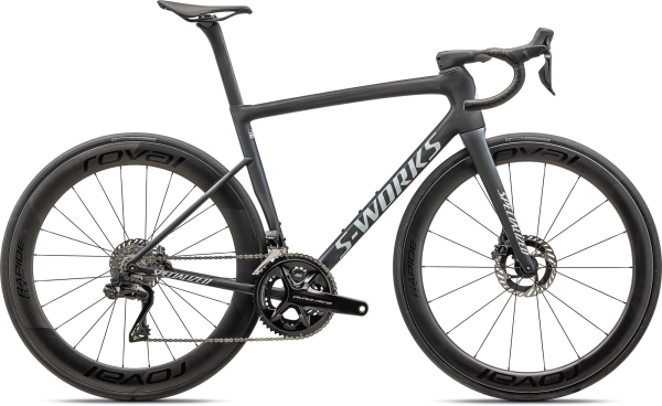 Specialized S-Works Tarmac SL8 Dura-Ace Di2 2024 Satin Carbon / Viavi Cynan Blue / Viavi Silver