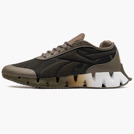 Кроссовки Кроссовки Reebok Zig Dynamica 3 army green/core black/acid yellow Артикул GY770310