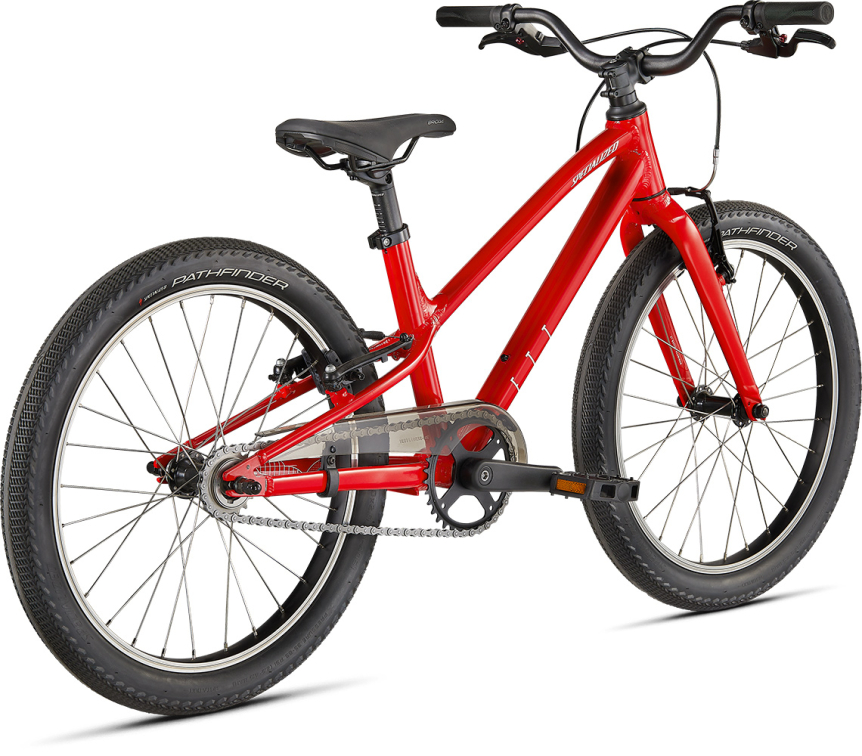 Для мальчиков с 6-ти до 7-ми лет Specialized Jett 20 SS 2022 gloss Flo Red / White Артикул 92722-4120