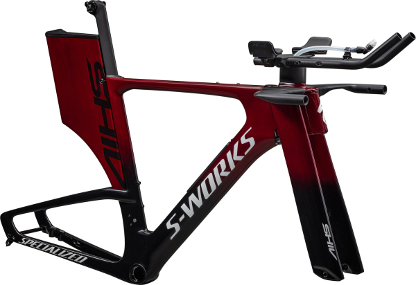 рама-модуль specialized s-works shiv ltd frameset 2024 gloss maroon tarmac black metallic white silv