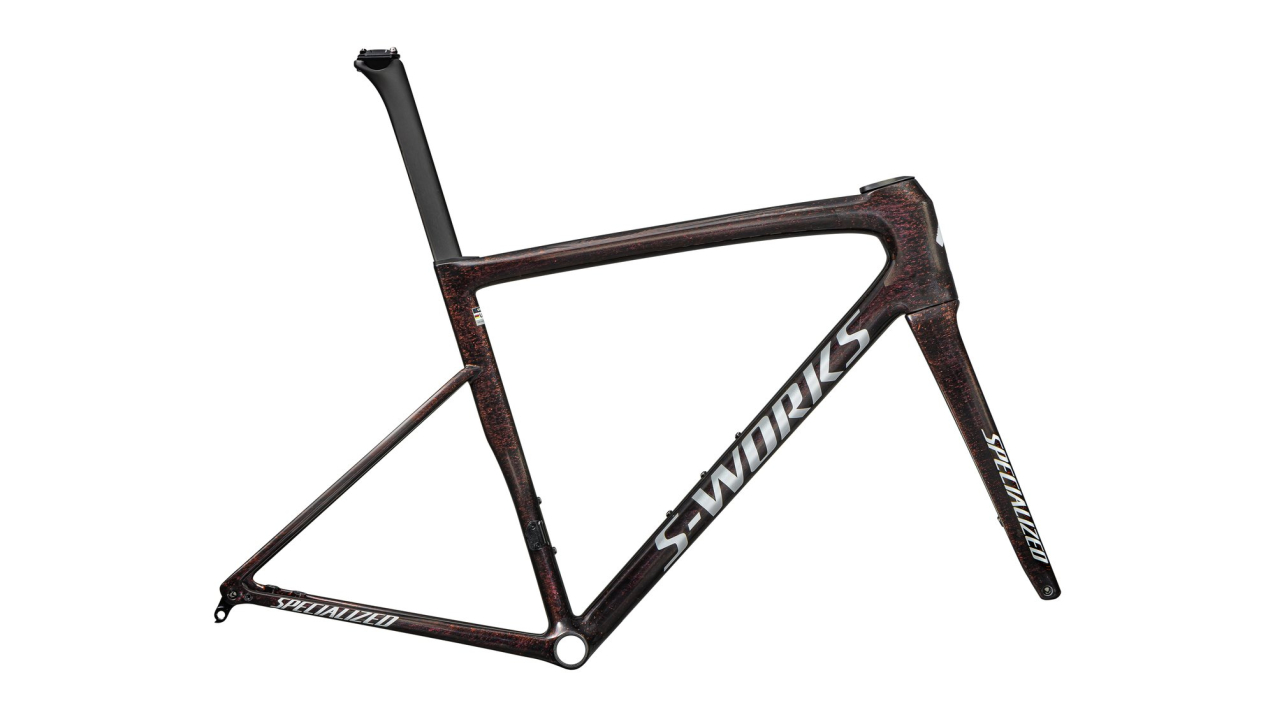 Рамы шоссе, гревел рама Specialized S-Works Tarmac SL8 Frameset 2025 Gloss Carbon / Red To Gold Blurred Speckle / Metal Артикул 74925-0056, 74925-0044, 74925-0054, 74925-0052, 74925-0061, 74925-0049, 74925-0058