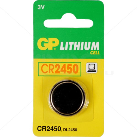 Элементы питания Батарея GP Lithium CR2450 Артикул 