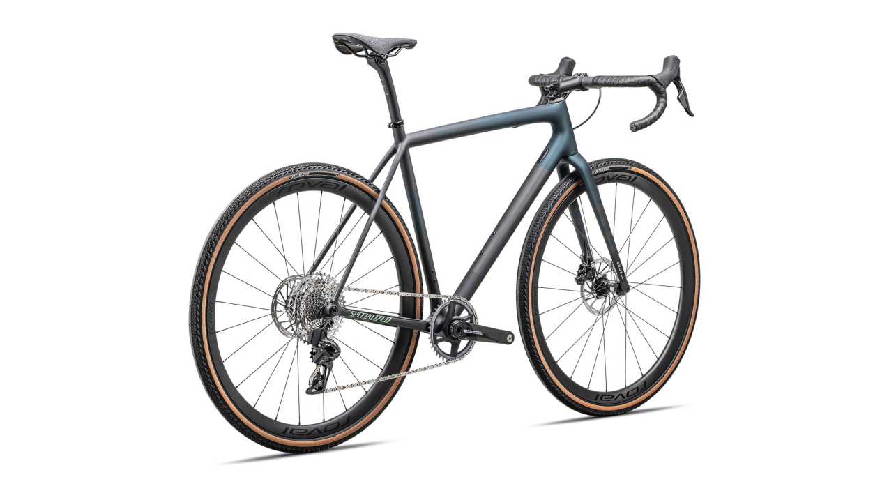Циклокроссовые, внедорожные велосипеды Specialized Crux Pro Sram Force eTap AXS 2025 Satin Carbon / Deep Lake Metallic / Smoke / White Sage Артикул 91425-1061, 91425-1052, 91425-1054, 91425-1056, 91425-1049, 91425-1058