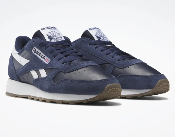 Кроссовки Кроссовки Reebok Classic Leather vector navy/vector navy/ftwr white Артикул GV96426, GV964211.5, GV96427, GV964211, GV96428, GV96426.5, GV964210