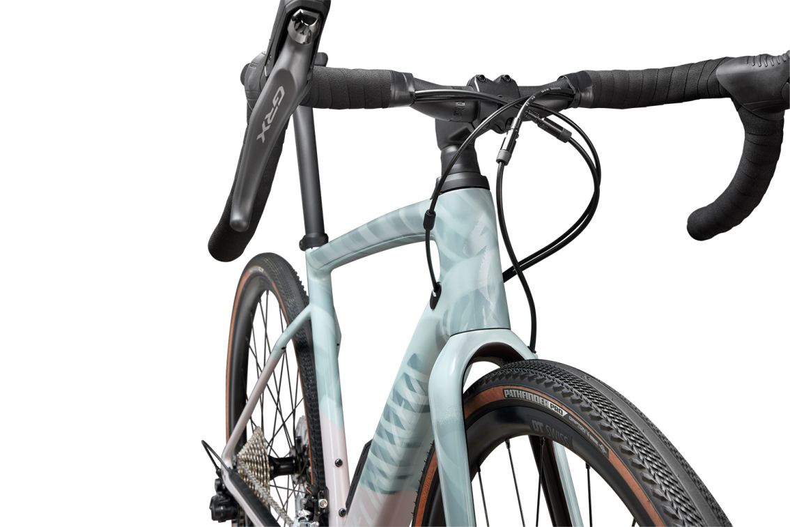 Гравийные велосипеды, комфорт плюс Specialized Diverge Comp Carbon 2021 Gloss Ice Blue/Clay/Cast Umber/Chrome/Wild Ferns Артикул 96220-5058, 96220-5061, 96220-5052, 96220-5054, 96220-5056