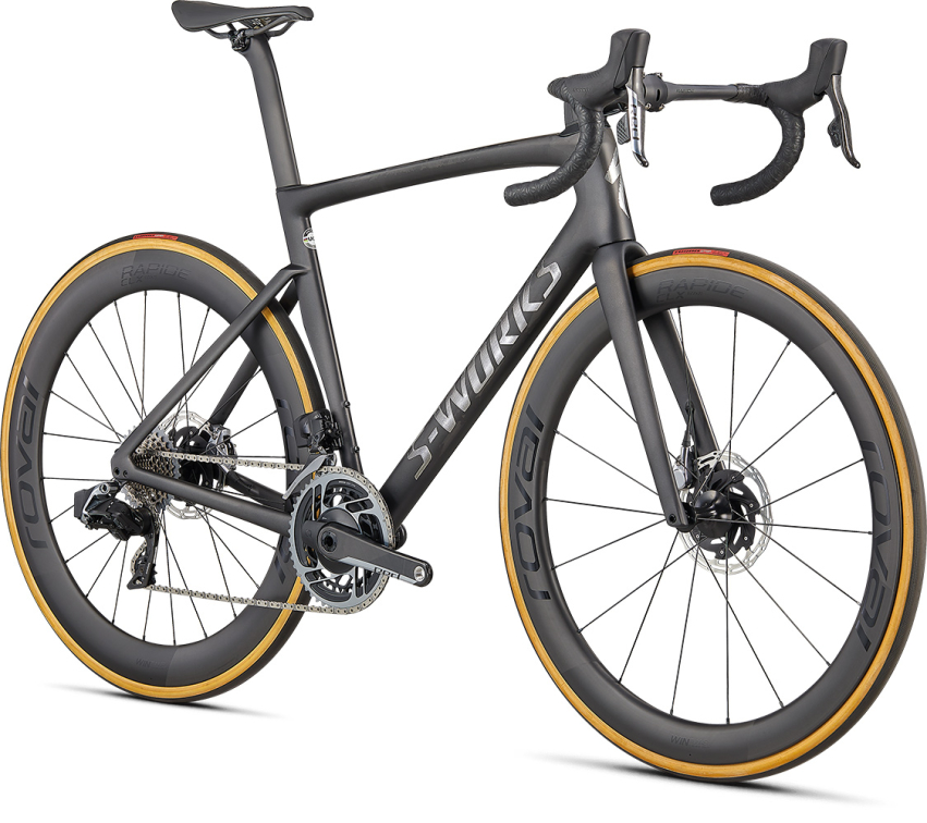 S-WORKS велосипеды шоссе Specialized S-Works Tarmac SL7 Etap Axs 2022 Satin Carbon / Spectraflair Tint / Gloss Brushed Chrome Артикул 90622-0258, 90622-0252, 90622-0244, 90622-0254, 90622-0261, 90622-0249, 90622-0256