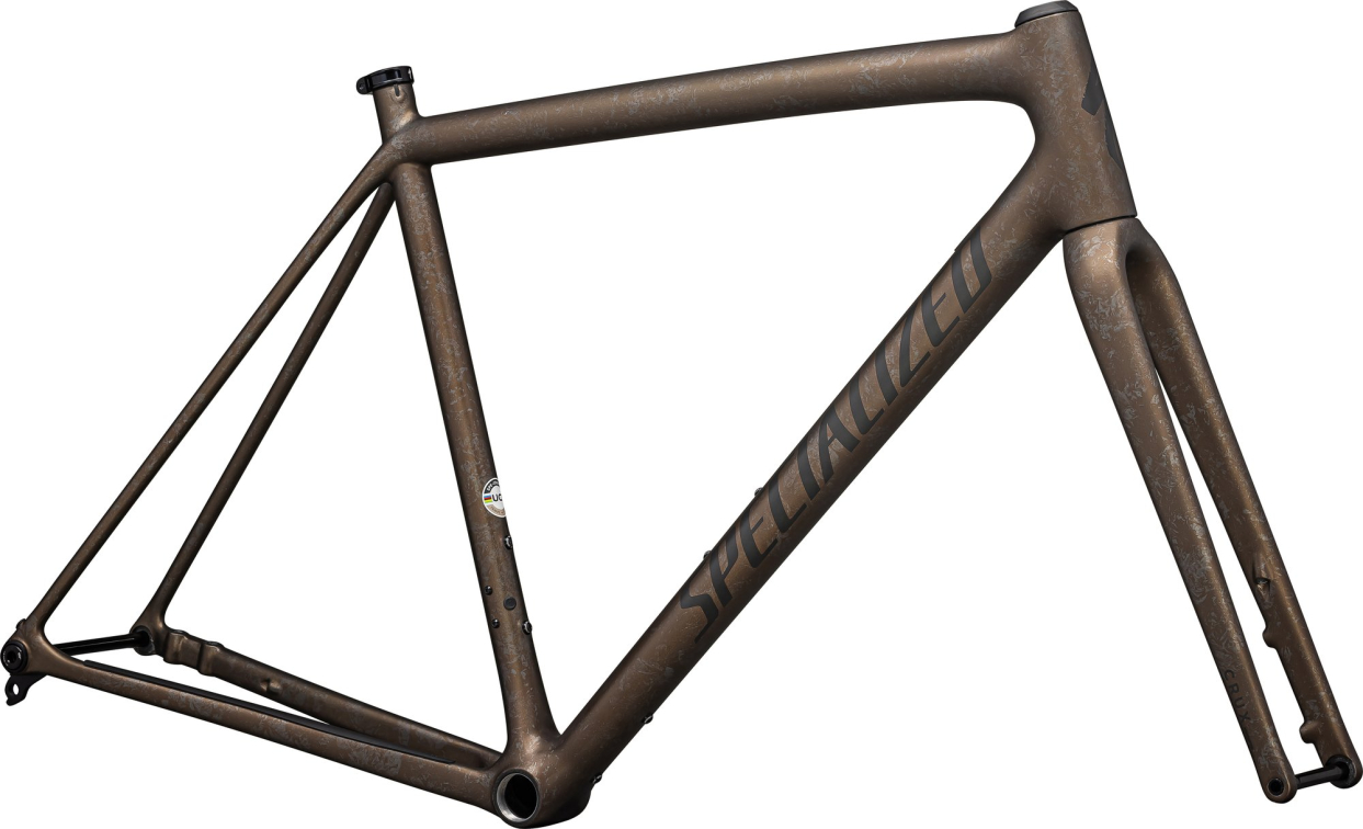 Рамы шоссе, гревел рама Specialized Crux 10R 2025 Burnt Gold Metallic / Black Pearl Dry Impasto/ Obsidian Артикул 71425-7456, 71425-7449, 71425-7452, 71425-7454, 71425-7461, 71425-7458