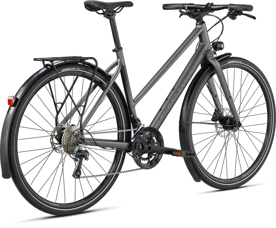 Городские велосипеды Specialized Sirrus 3.0 Step-Through EQ 2022 Satin Smoke / Black Reflective Артикул 90921-7301, 90921-7302, 90921-7303
