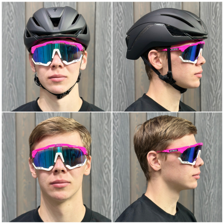 Очки Очки спортивные Scicon AeroShade XL оправа Pink Fluo линза SCNPP Multimirror Blue + Pink Артикул 