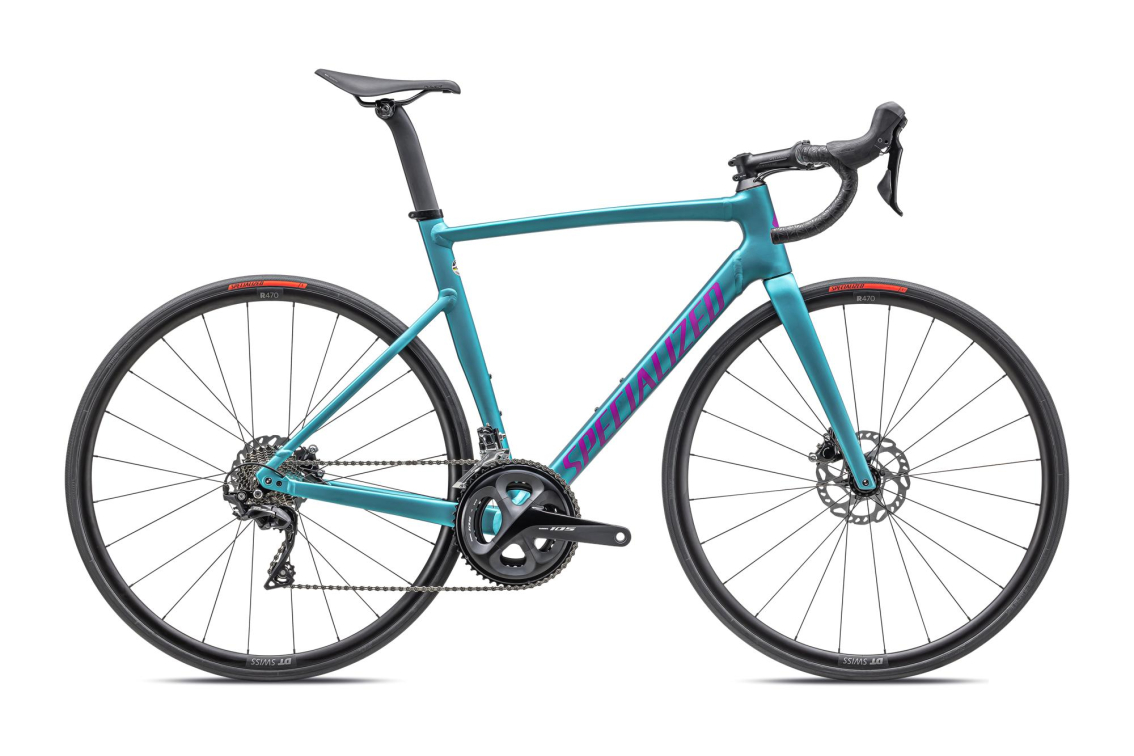 Шоссейные велосипеды Specialized Allez Sprint Comp 2023 Satin Lagoon Tint over Silver Dust/Purple Orchid Артикул 90023-5152, 90023-5158, 90023-5156, 90023-5149, 90023-5154, 90023-5161