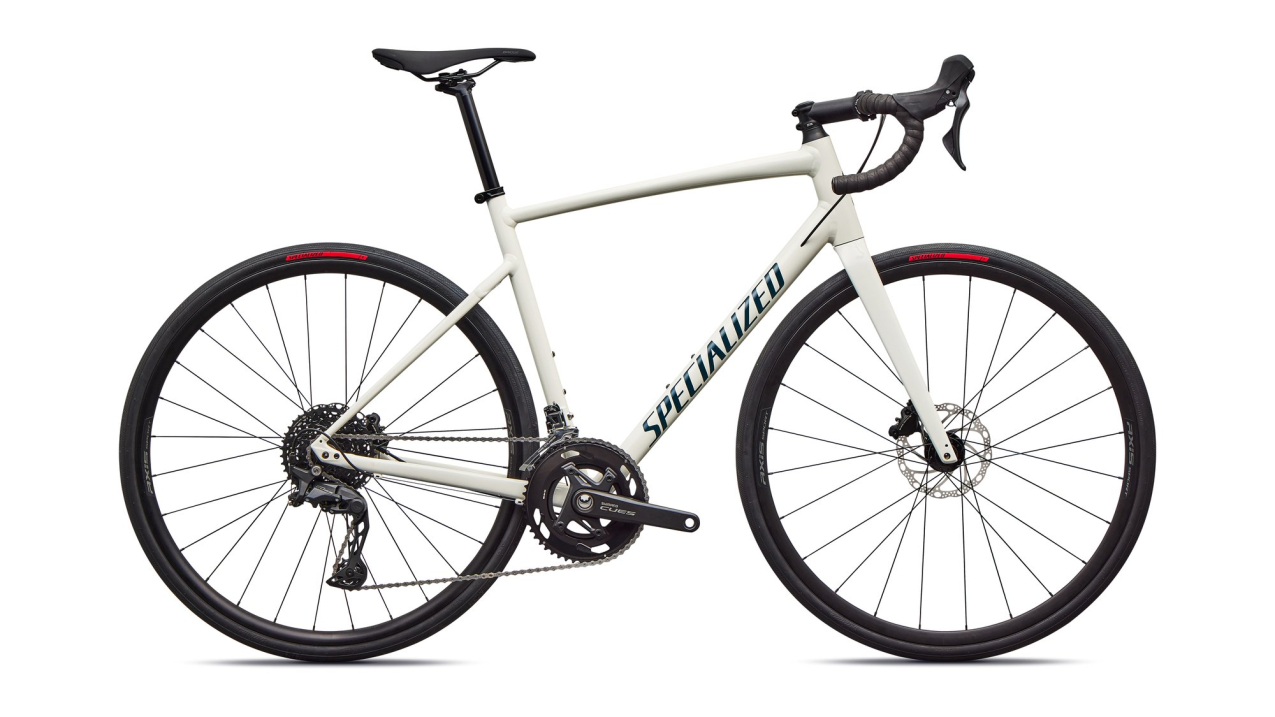 Шоссейные велосипеды Specialized Allez 2026 Dune White / Deep Lake Артикул 90026-6349, 90026-6361, 90026-6344, 90026-6352, 90026-6354, 90026-6358, 90026-6356