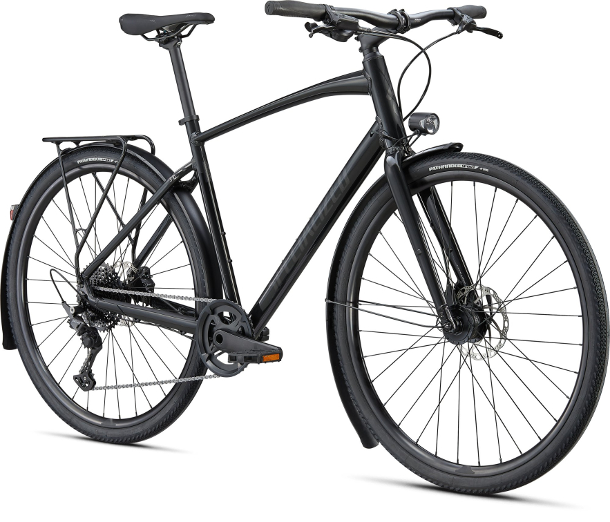 Городские велосипеды Specialized Sirrus X 3.0 EQ 2022 Gloss Nearly Black / Black Reflective Артикул 92421-7300, 92421-7306, 92421-7303, 92421-7301, 92421-7302, 92421-7304, 92421-7305