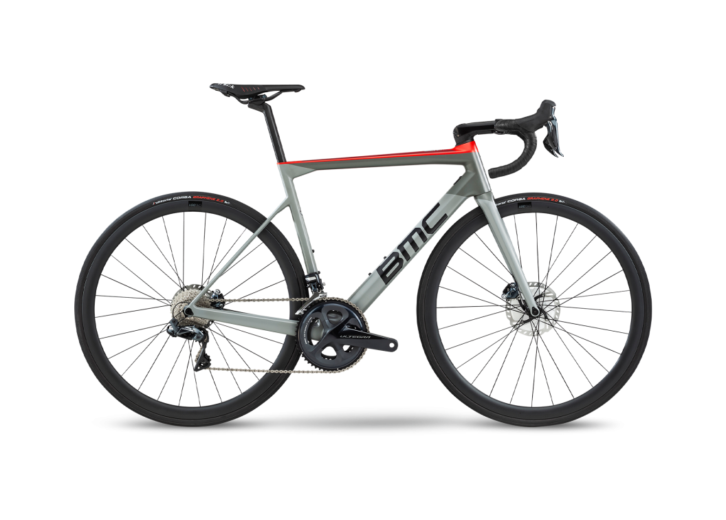 Шоссейные велосипеды BMC Teammachine SLR01 Disc FOUR Grey/black/red Ultegra Di2 2020 Артикул 