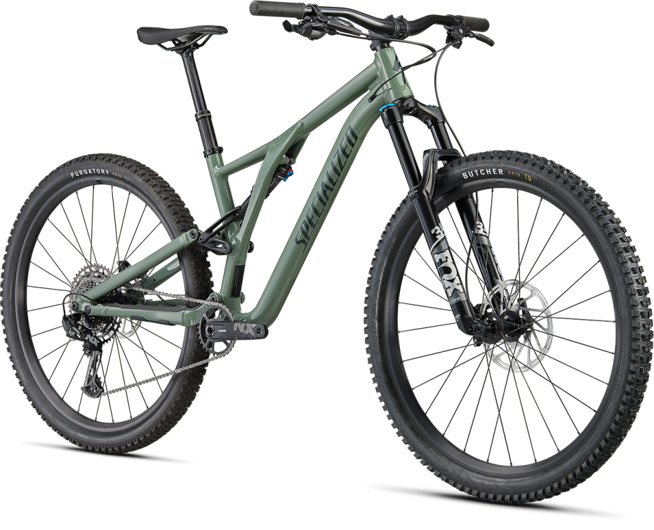 Купить Specialized Stumpjumper Comp Alloy 2021 Gloss Sage Green / Forest Green Артикул 93321-5202, 93321-5204, 93321-5201, 93321-5205, 93321-5206, 93321-5203