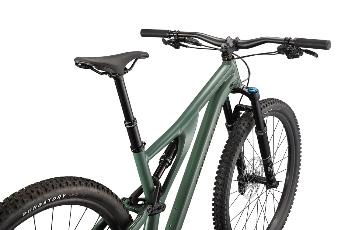 Купить Specialized Stumpjumper Comp Alloy 2021 Gloss Sage Green / Forest Green Артикул 93321-5202, 93321-5204, 93321-5201, 93321-5205, 93321-5206, 93321-5203