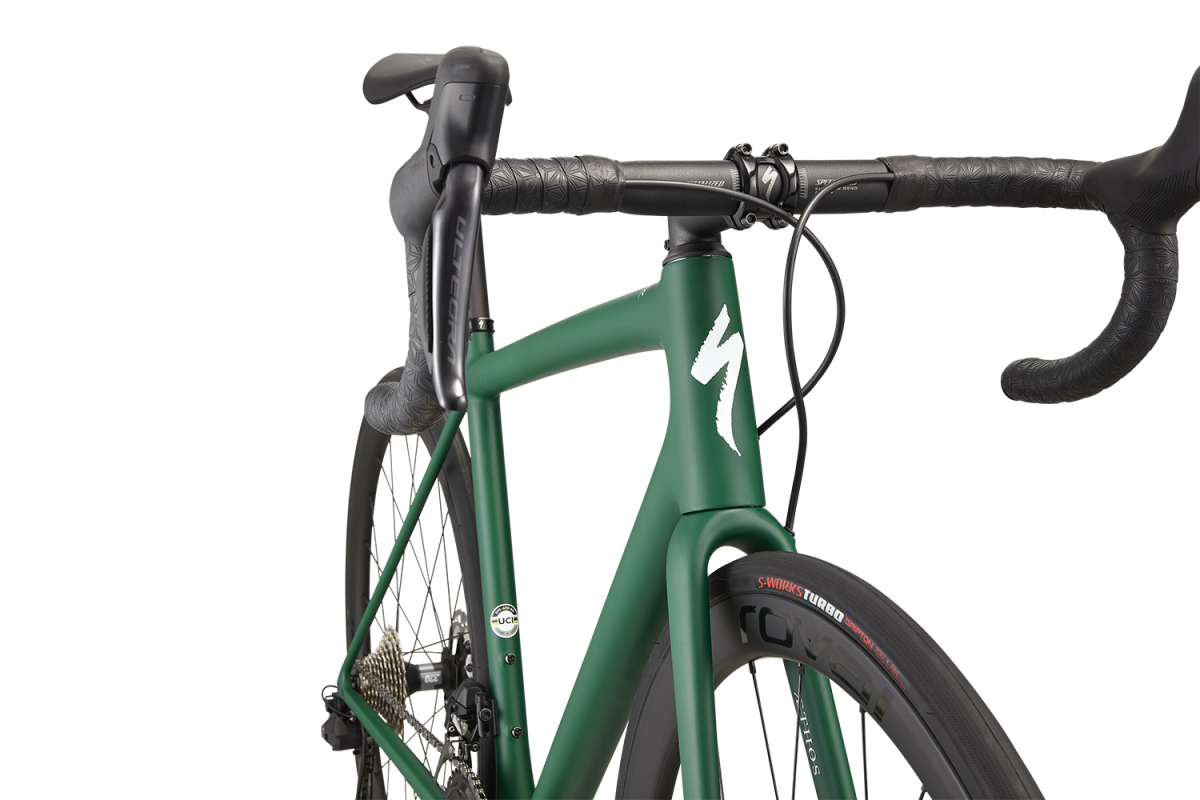Шоссейные велосипеды Specialized Aethos Expert 2022 Pine Green / White Артикул 97222-3156, 97222-3152, 97222-3149, 97222-3161, 97222-3154, 97222-3158
