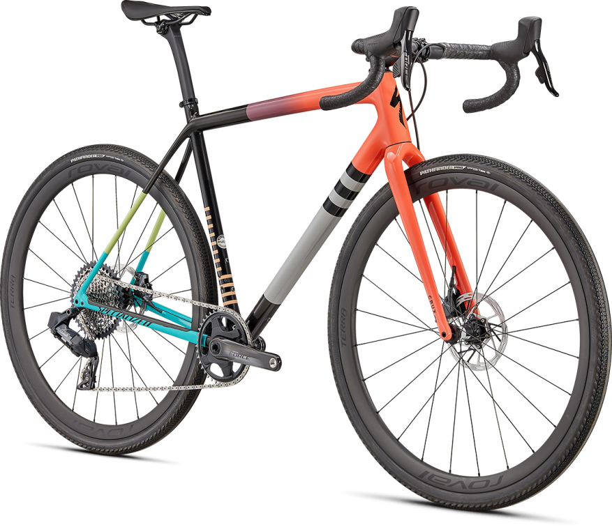 Циклокроссовые, внедорожные велосипеды Specialized Crux Pro 2022 Satin Dusty Blue/Ice Papaya Артикул 91422-1052, 91422-1049, 91422-1054, 91422-1061, 91422-1056, 91422-1058