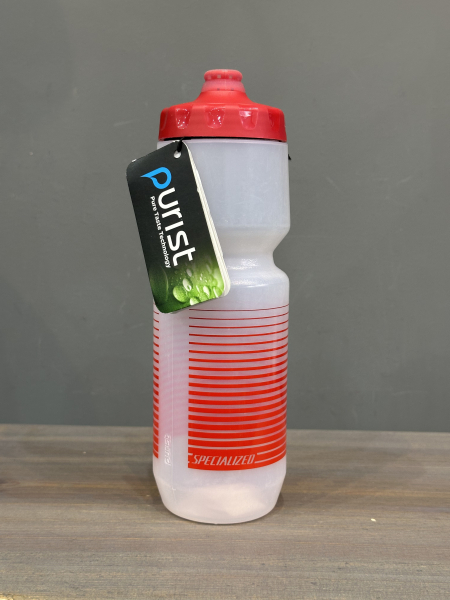 Фляга Specialized Purist Fixy Linear Stripe Clear Red 770мл